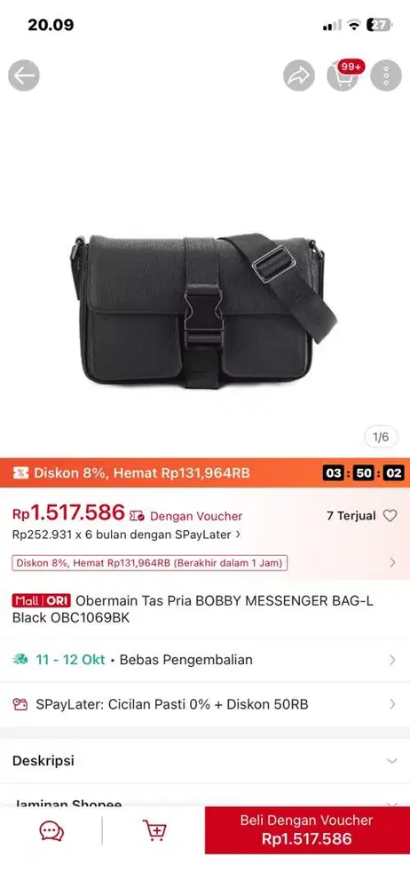 Tas Obermain Cowo