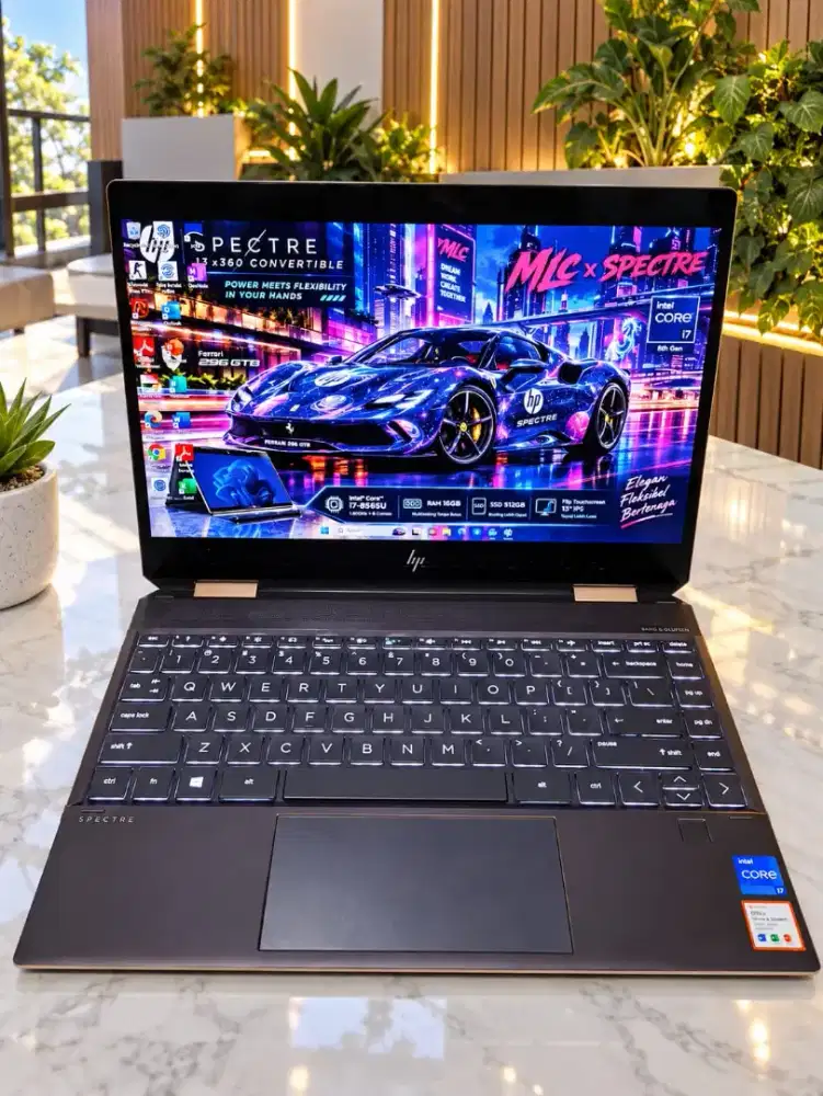 HP SPECTRE X360 13-ap0052tu  Poseidon Black  [RAM 16GB/SSD 512Gb]