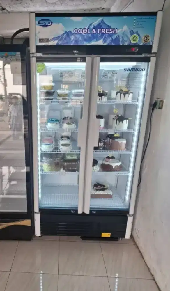 Showcase 2 pintu