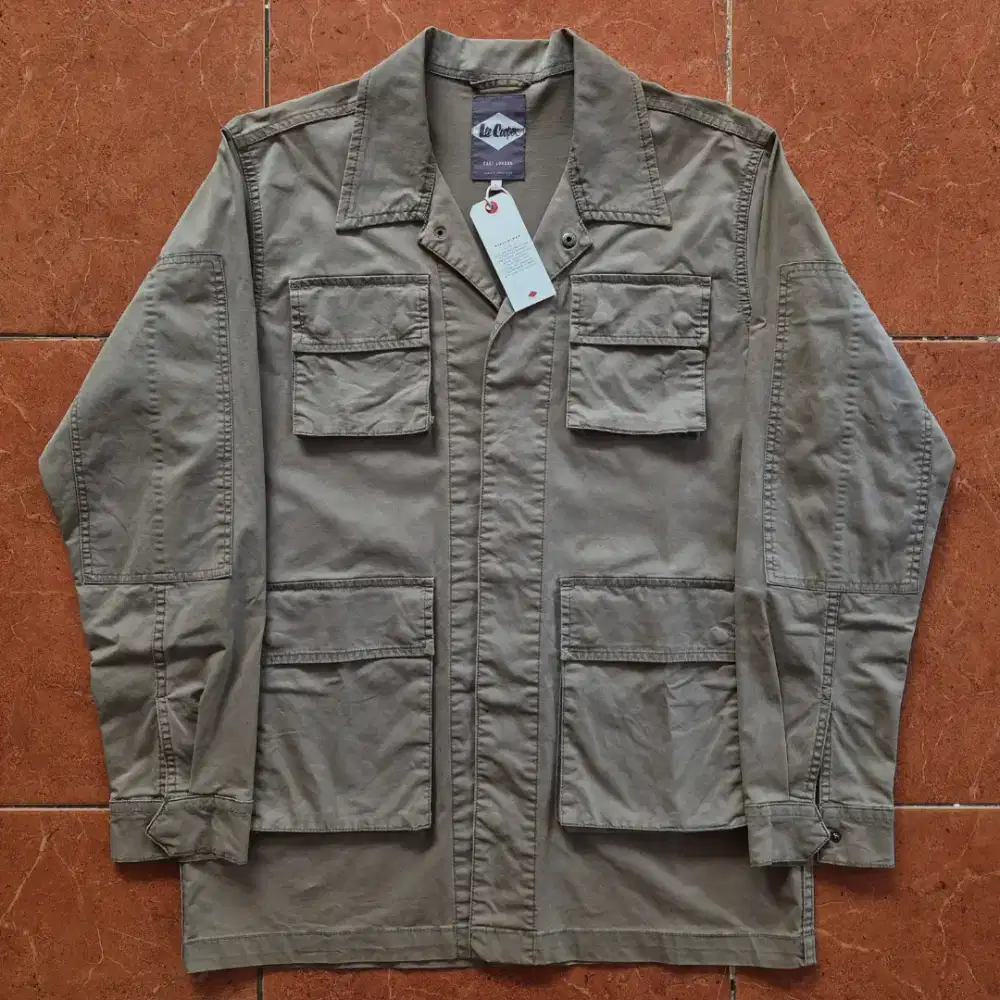 Lee Cooper Parka Jacket Khaki Original Jaket Trucker Denim Jeans Levis