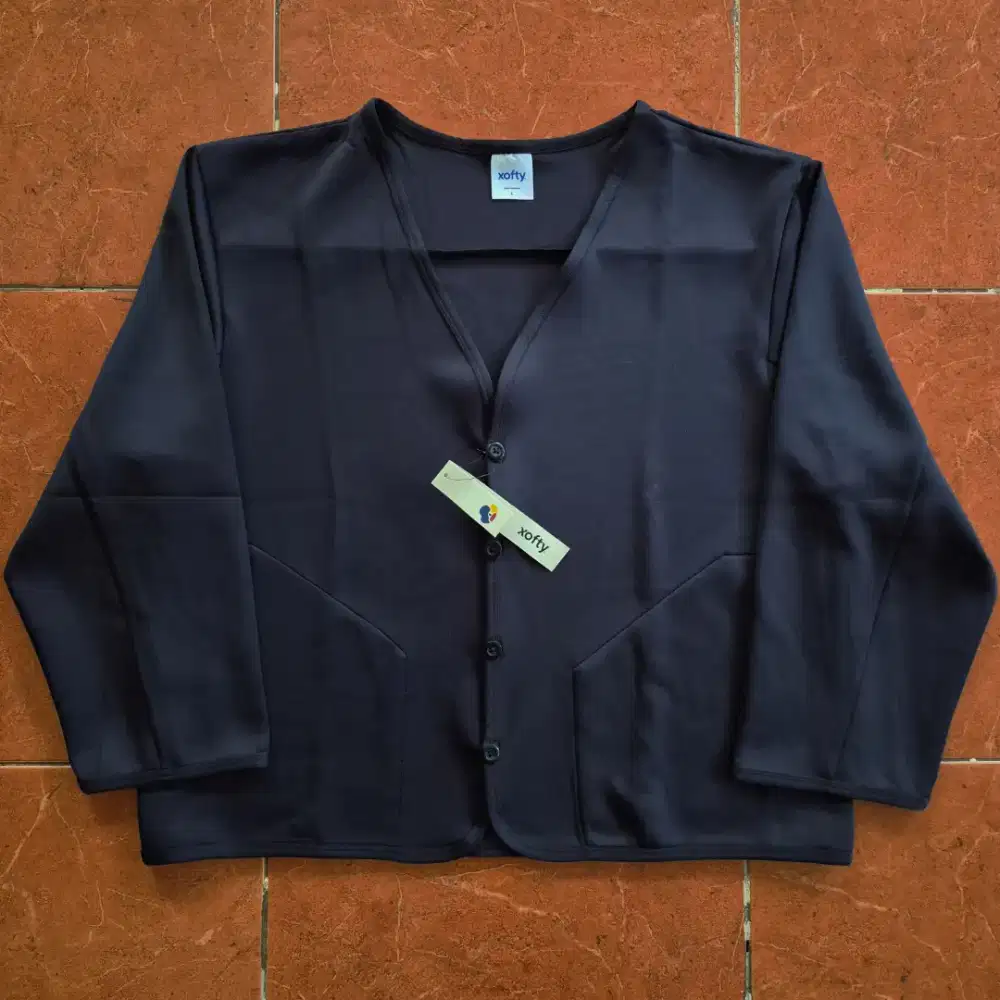 Xofty Boxy Oversized Cardigan Jacket Original Jaket Sweater Hoodie