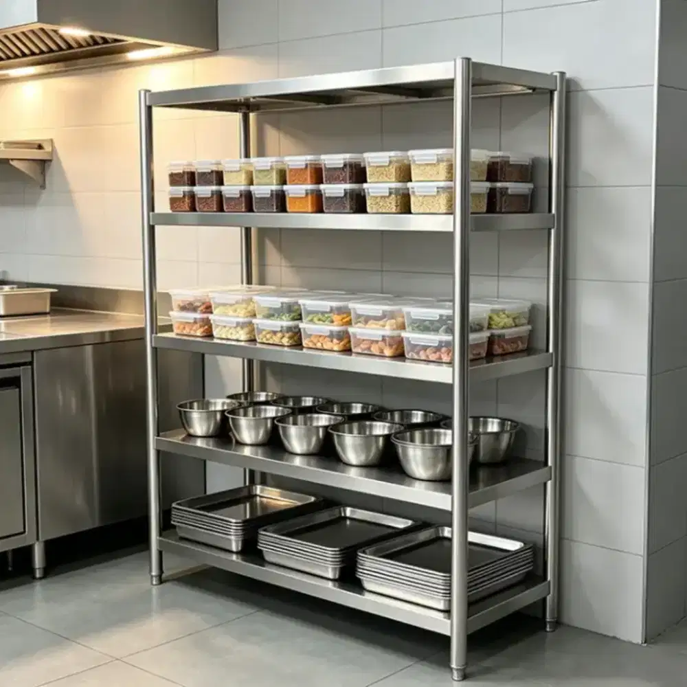 Rak Stainless Steel Serbaguna 4 Susun