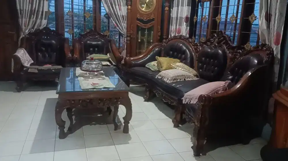 Kursi sofa mebel kayu jati sets di Setiadarma, Tambun Bekasi