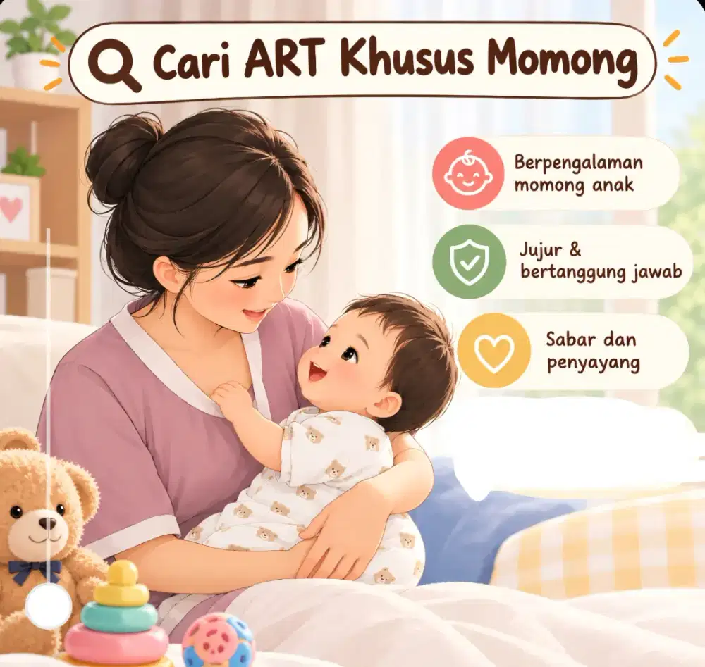 Baby sitter momong anak 9 bulan