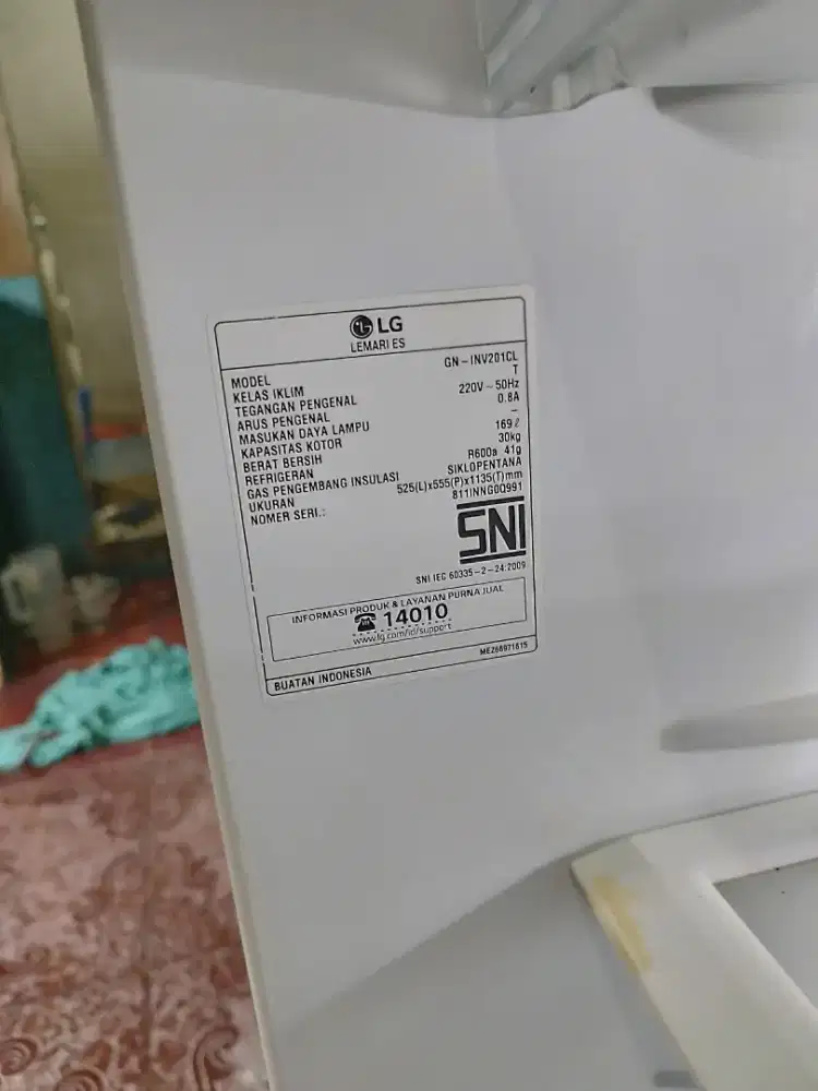 Kulkass LG. 1pintu inverter