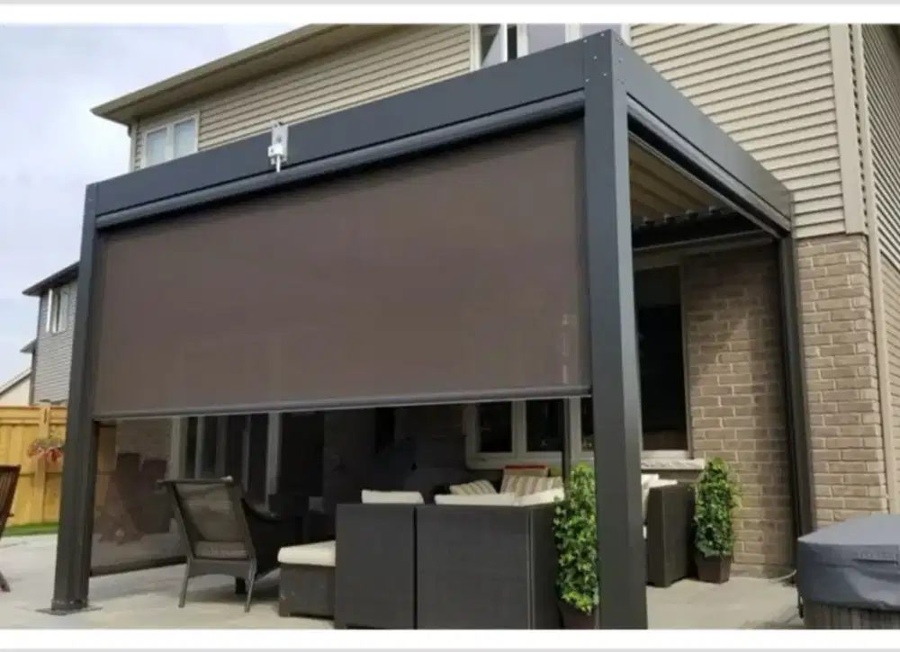 Tirai Gulung Outdoor | Roller Blind Bahan Blackout