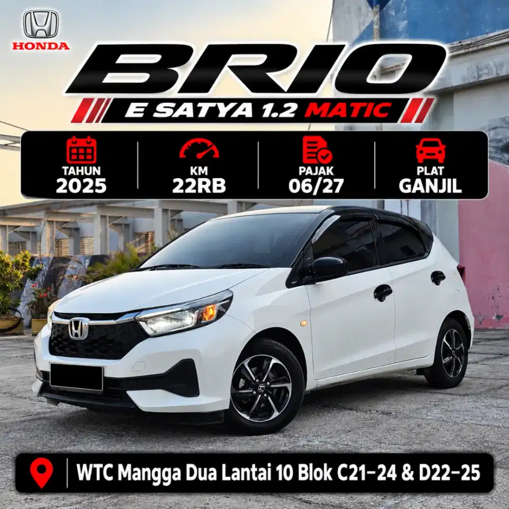 Honda BRIO SATYA E 1.2 matic 2025