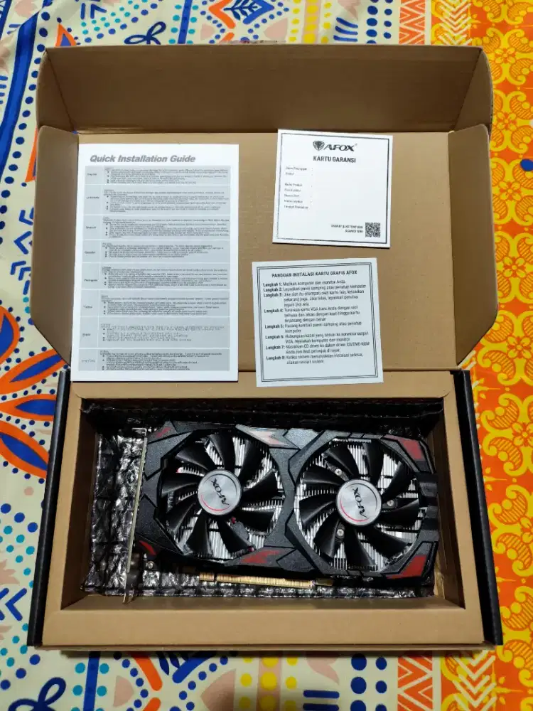 VGA AFOX RX 580 8GB Bekas - Fullset Mulus