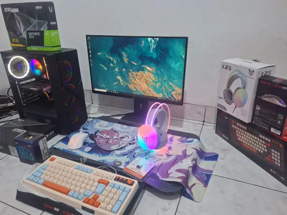 TERMURAH Pc Gaming Pc Fullset Pc Live Streaming Core i3 gen 9 Gtx 1650