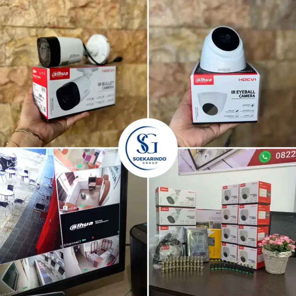 PAKET LENGKAP CCTV DAHUA KUALITAS TERJAMIN BERGARANSI