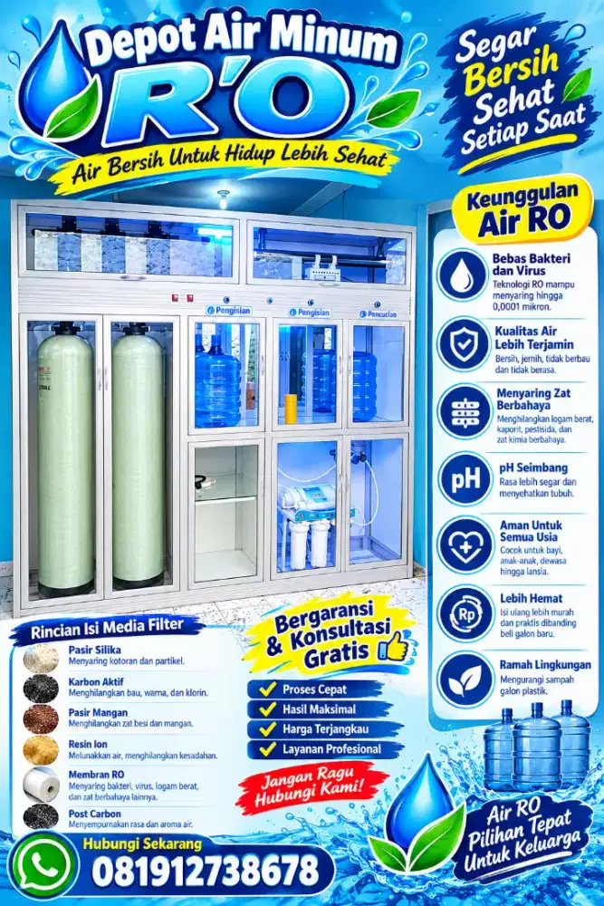 Depot air minum isi ulang Dan RO