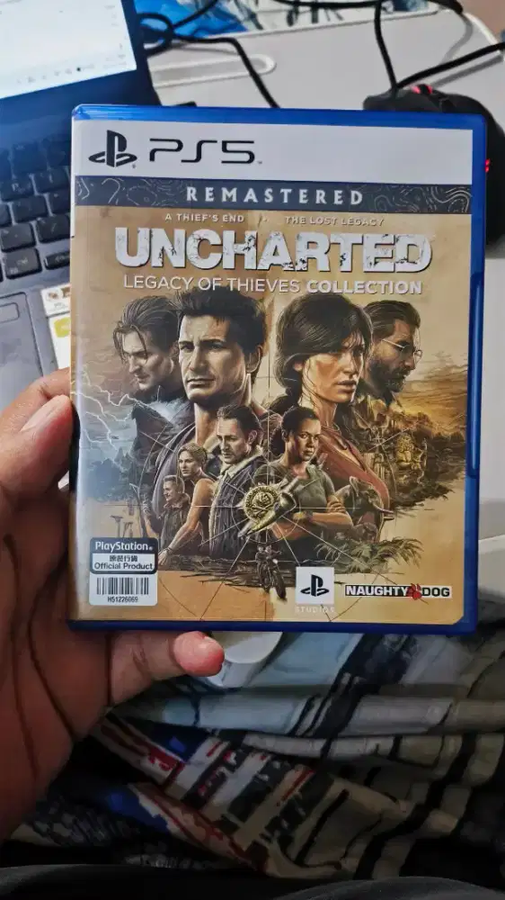 Kaset bd uncharted remastered legacy of thieves ps5