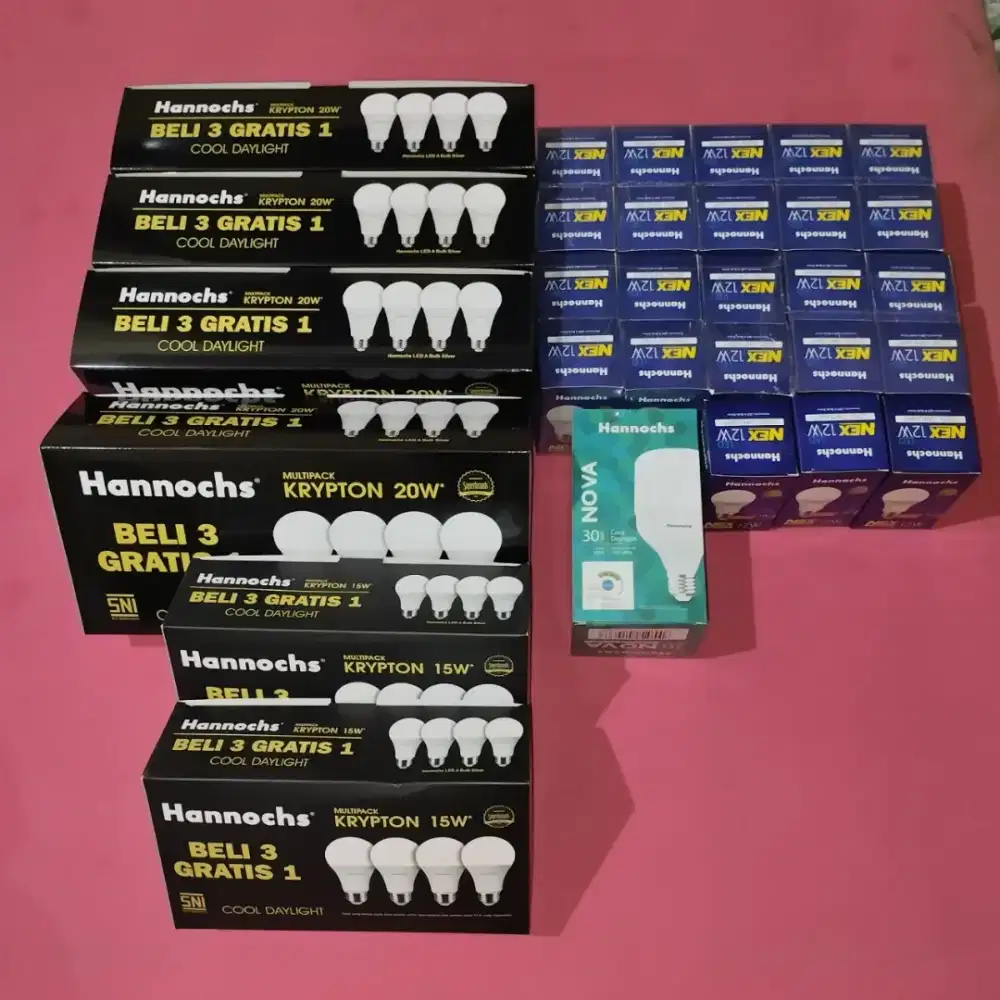 habisin setok sisa lampu led hannochs borong semua saja siap cod/antar