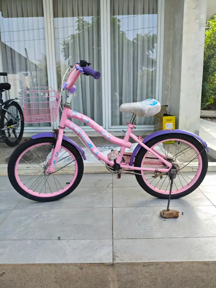 Jual Sepeda Anak Perempuan BNB Magic Pink Ungu Unicorn Siap Pakak