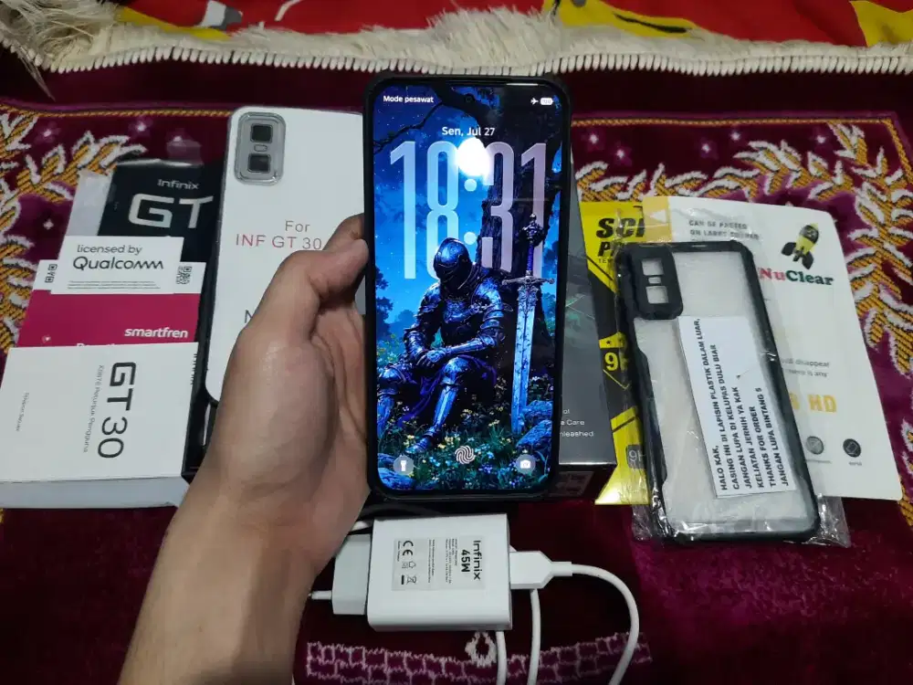 Infinix GT 30 5G 8/256gb Fullset Ori Garansi Muluss Nominus LikeNew