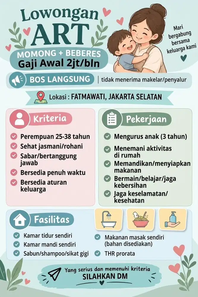 Lowongan ART Momong