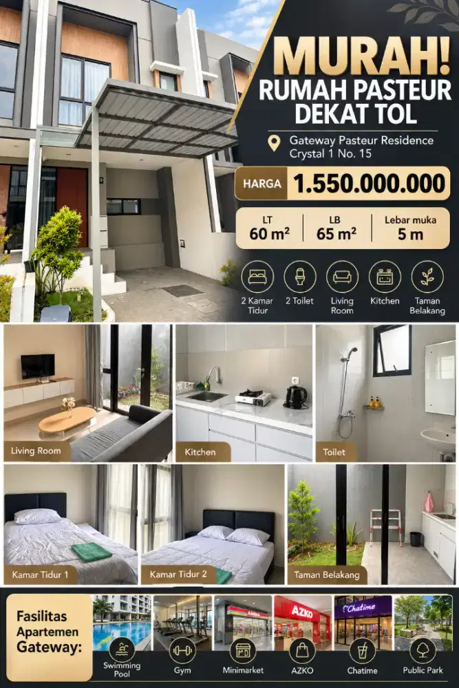 MURAH! Rumah Gateway Pasteur!