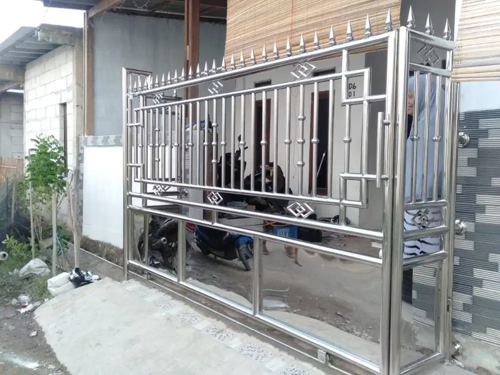 Pagar besi stainless stell
