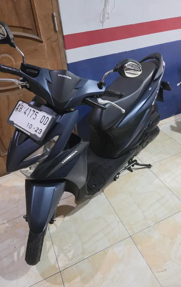 Beat deluxe keyless doff biru 2024 remote 2 Gbm