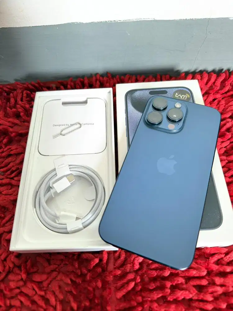 Jual Iphone 15 Promax Biru Titanium Ibox