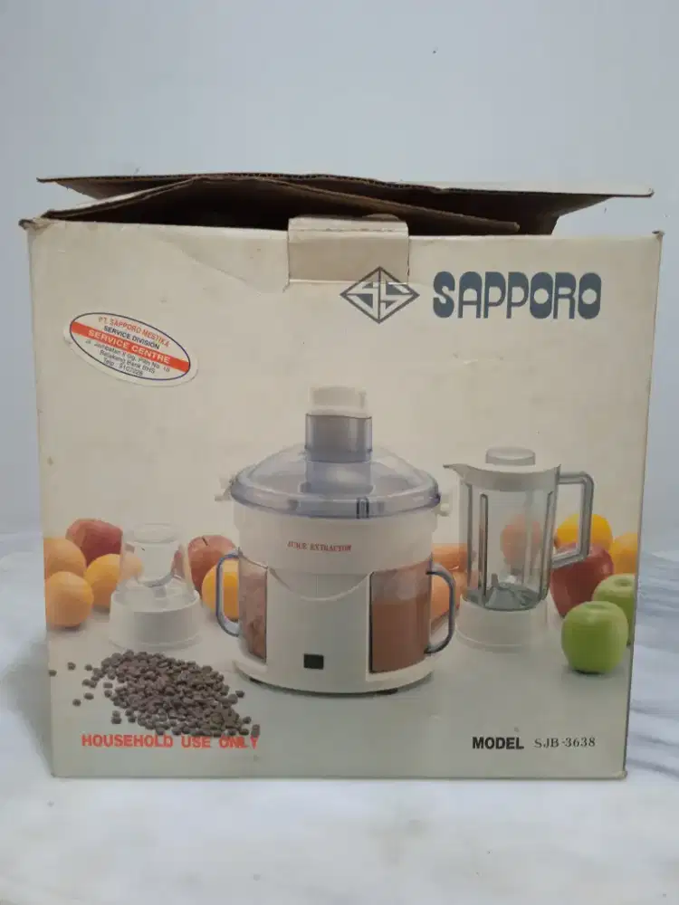 Blender Juicer Sapporo SJB3638 Mati Total Aksesoris Lengkap Mulus