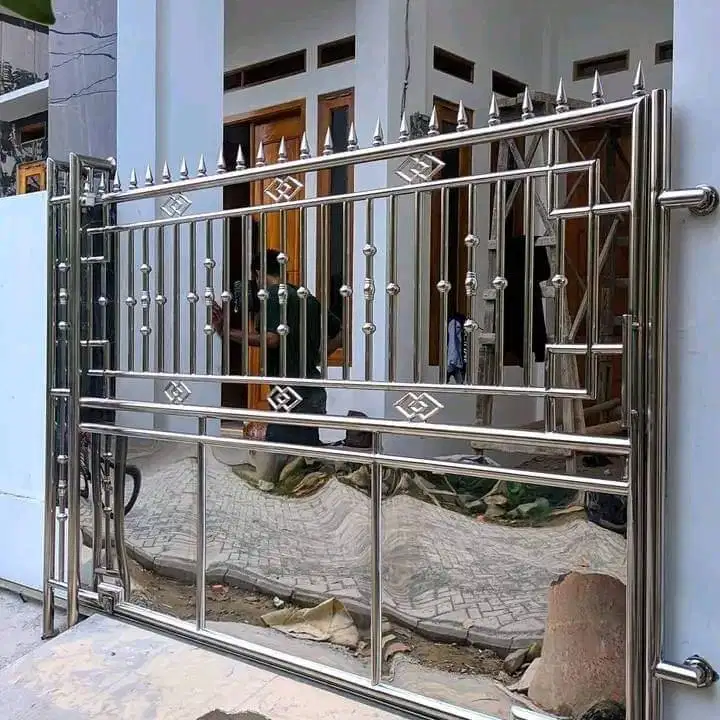 Pintu pagar modern stainless stell