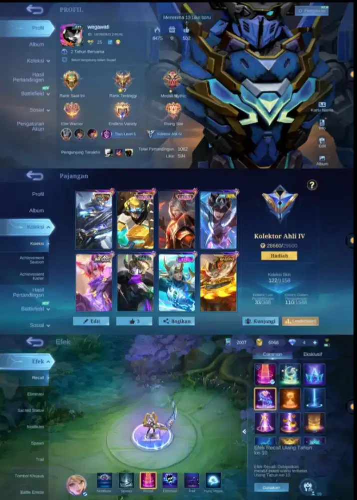 JUAL AKUN MOBILE LEGENDS AMAN TERPERCAYA YANG MINAT CHET