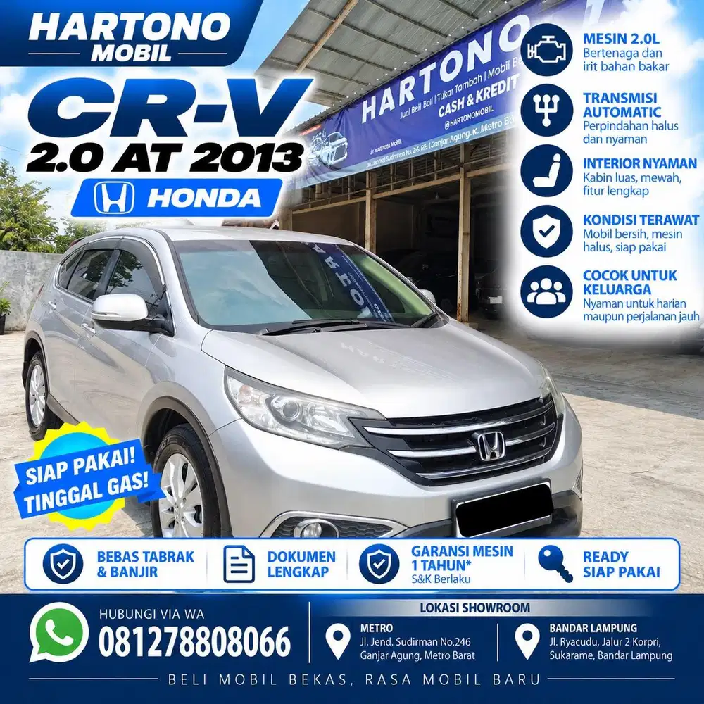 CRV 2.0 BENSIN AUTOMATIC 2013