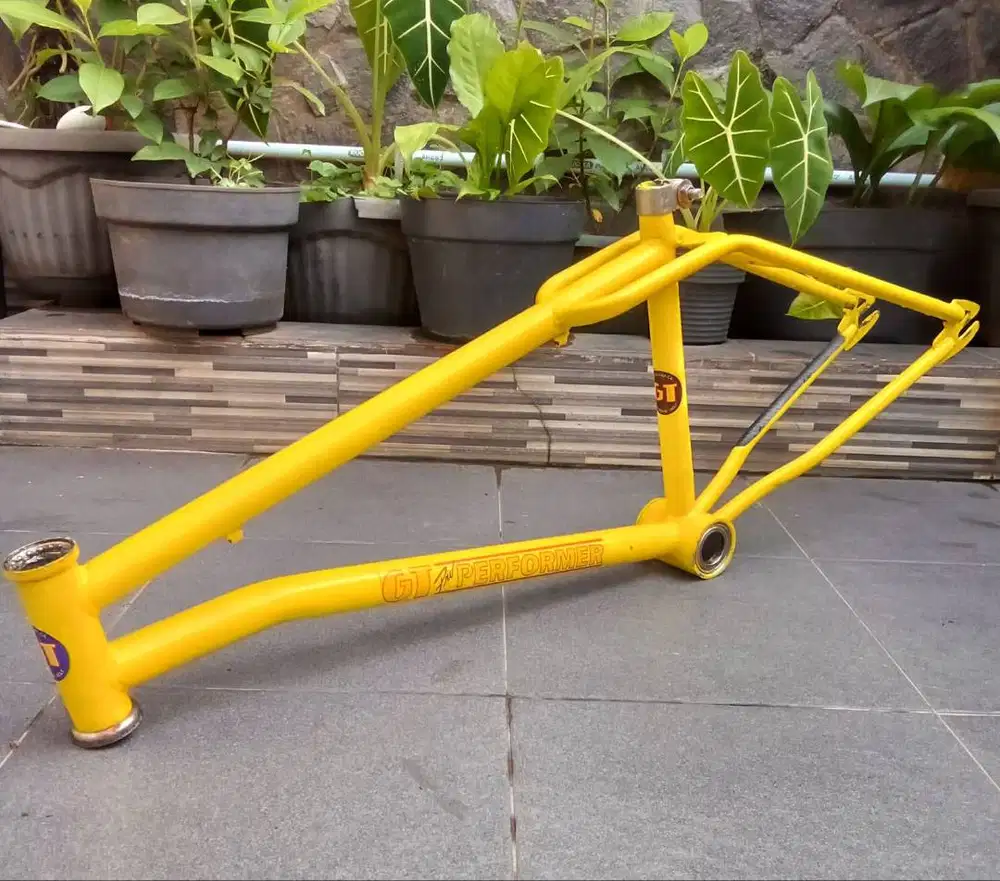 Frame Sepeda Bmx Pro Gt Os Tanpa Fork Sudah Bearing