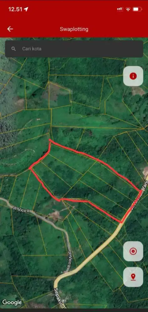 DIJUAL TANAH PINGGIR JALAN 6Ha