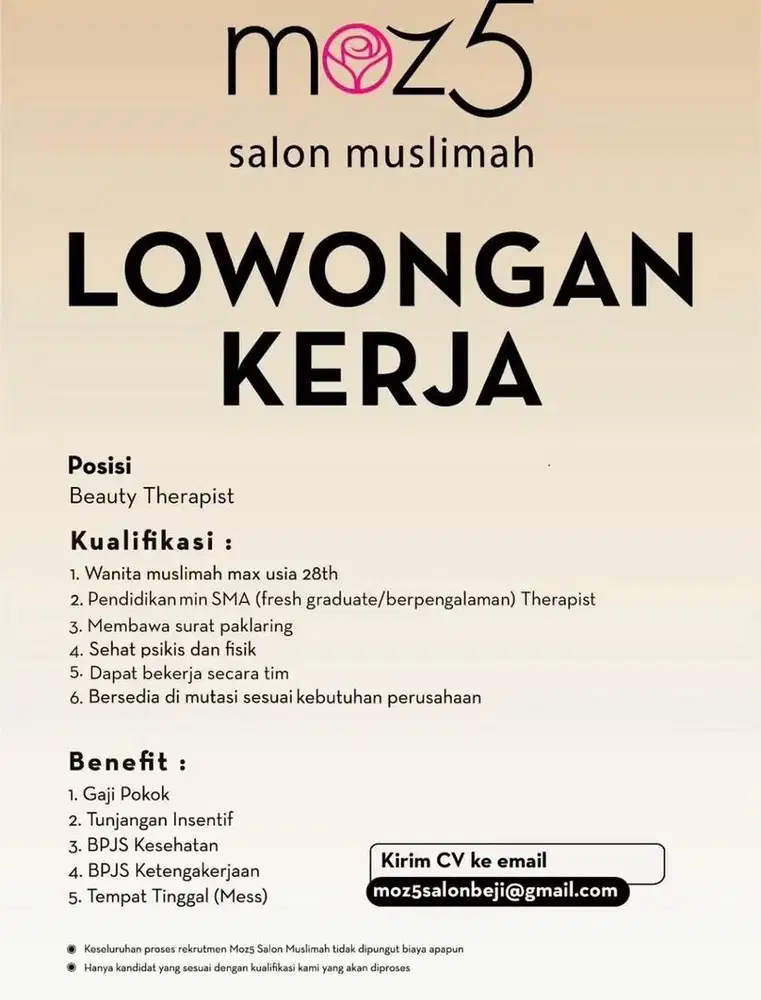 butuh secepatnya