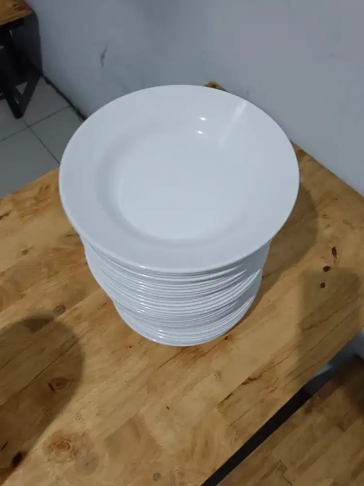 Piring Tebal Melamine Putih