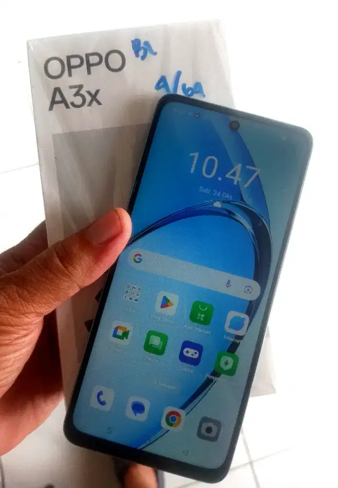 Oppo A3X  4 64  Mulus  Full Set  Resmi OPPO