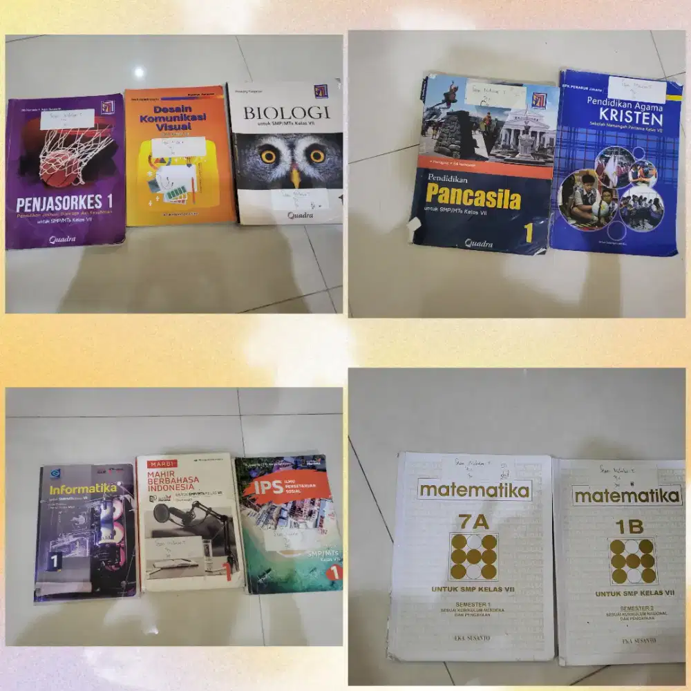 Buku CETAK kelas 7 (1 SMP Penabur)