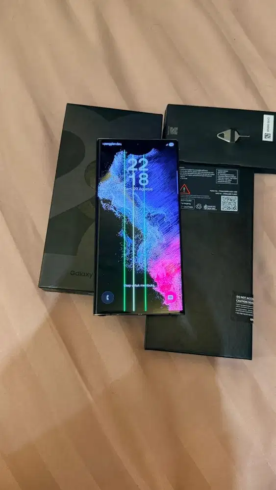 Samsung S22 Ultra Black 5G 12/256GB SEIN Lengkap