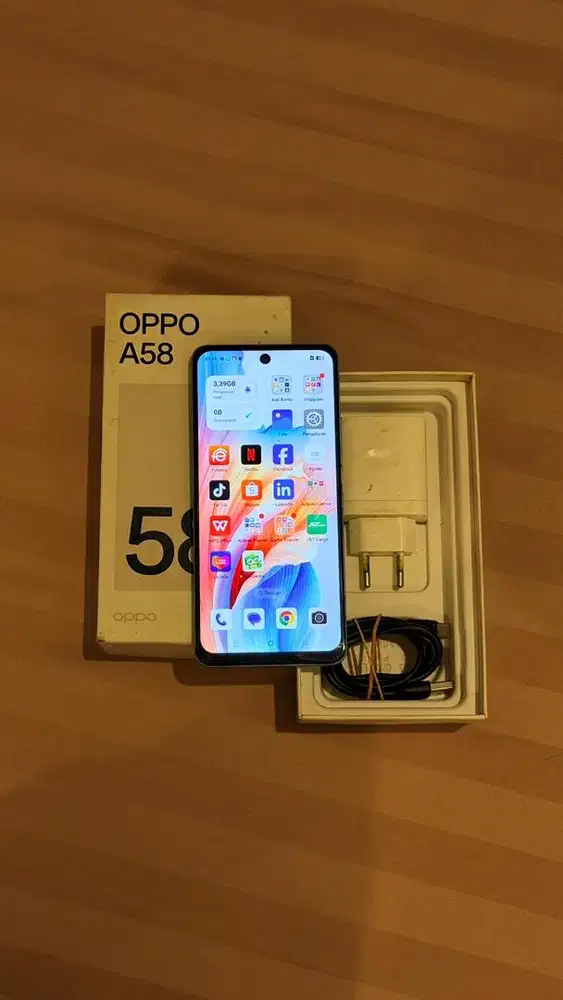 Oppo A58 Hijau 6/128GB Resmi Lengkap