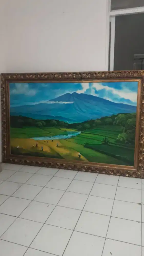 Borongan Lukisan asli canvas besar , total ada 12 unit