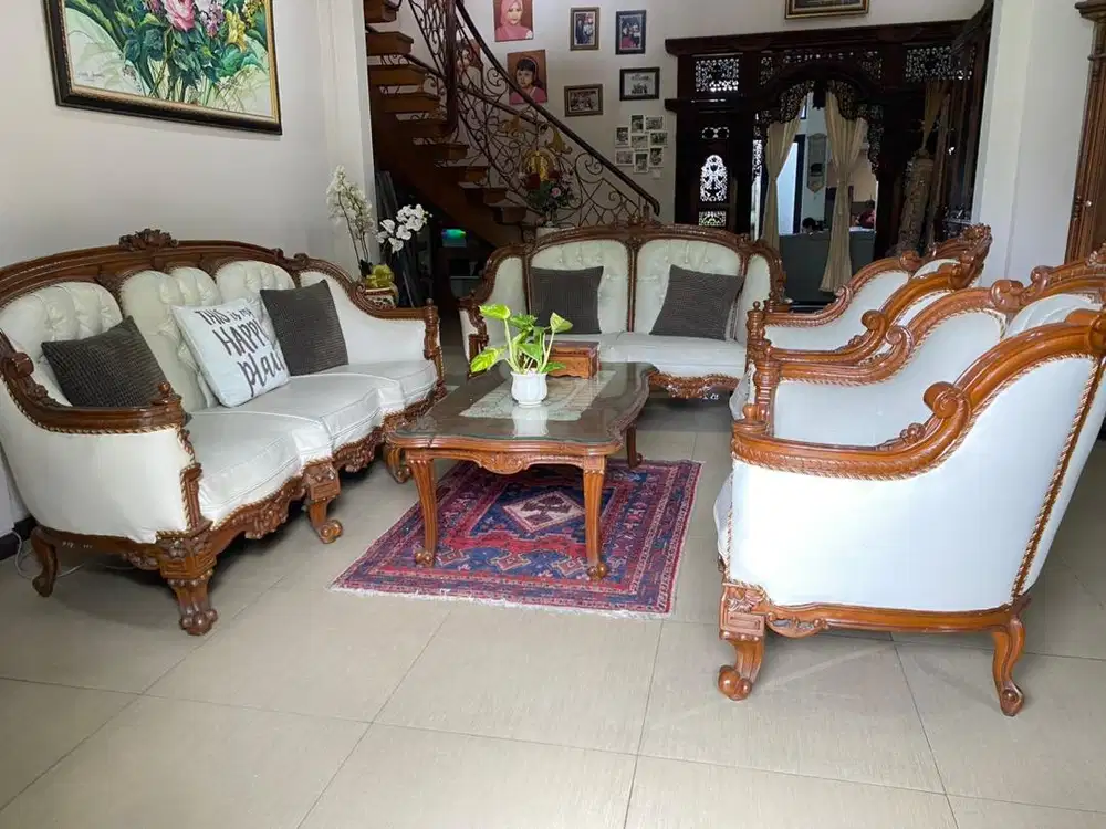 JUAL SOFA BEKAS KAYU JATI