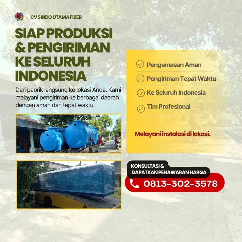 Kontraktor untuk Tangki FRP, IPAL dan Grease Trap di Kebumen