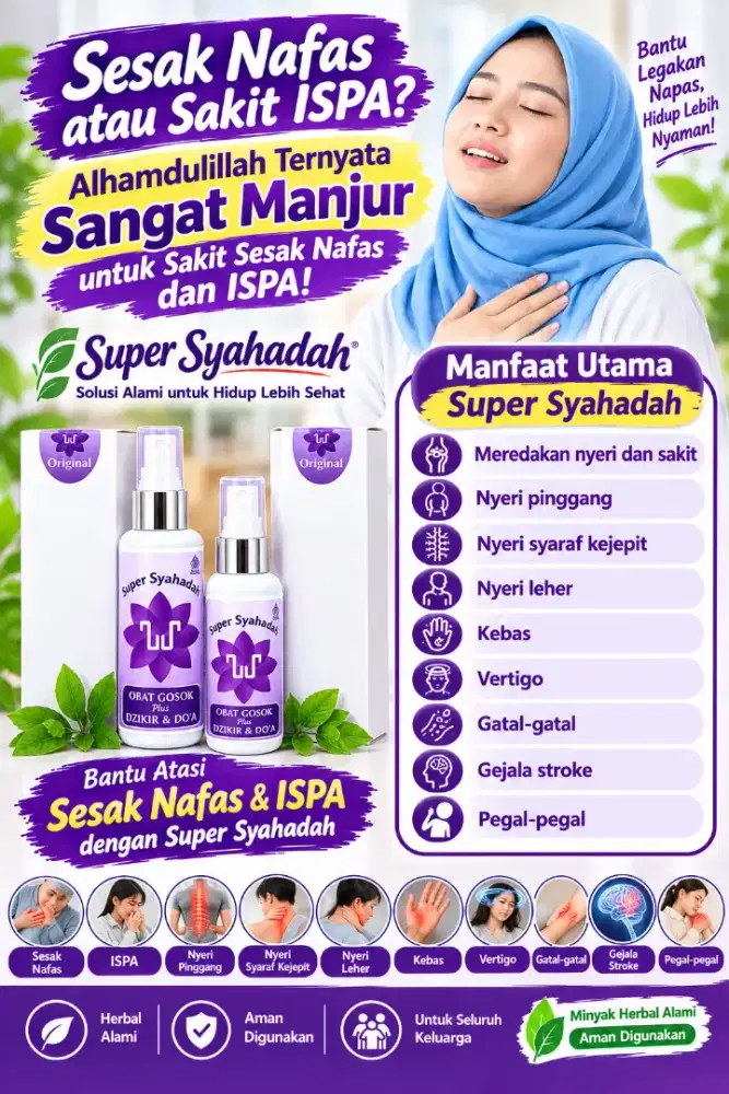SUPER SYAHADAH REDAKAN NYERI SECARA CEPAT