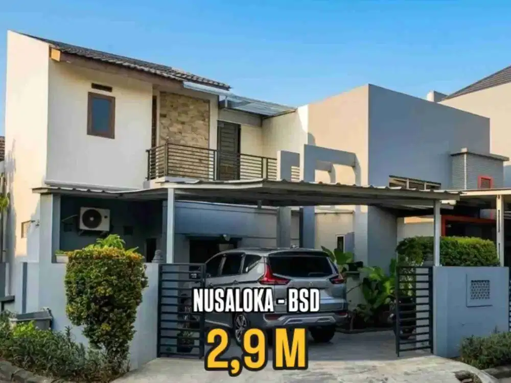 DIJUAL RUMAH NUSALOKA BSD CITY