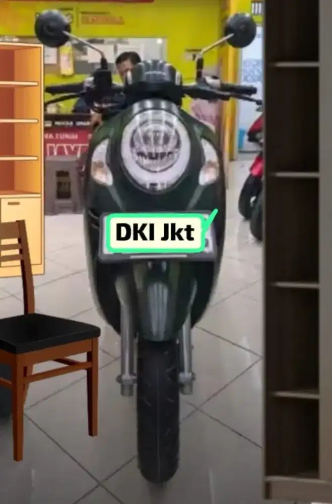 Dijual Honda Scoopy 2024 Prestige hitam 2024, keyless/remot