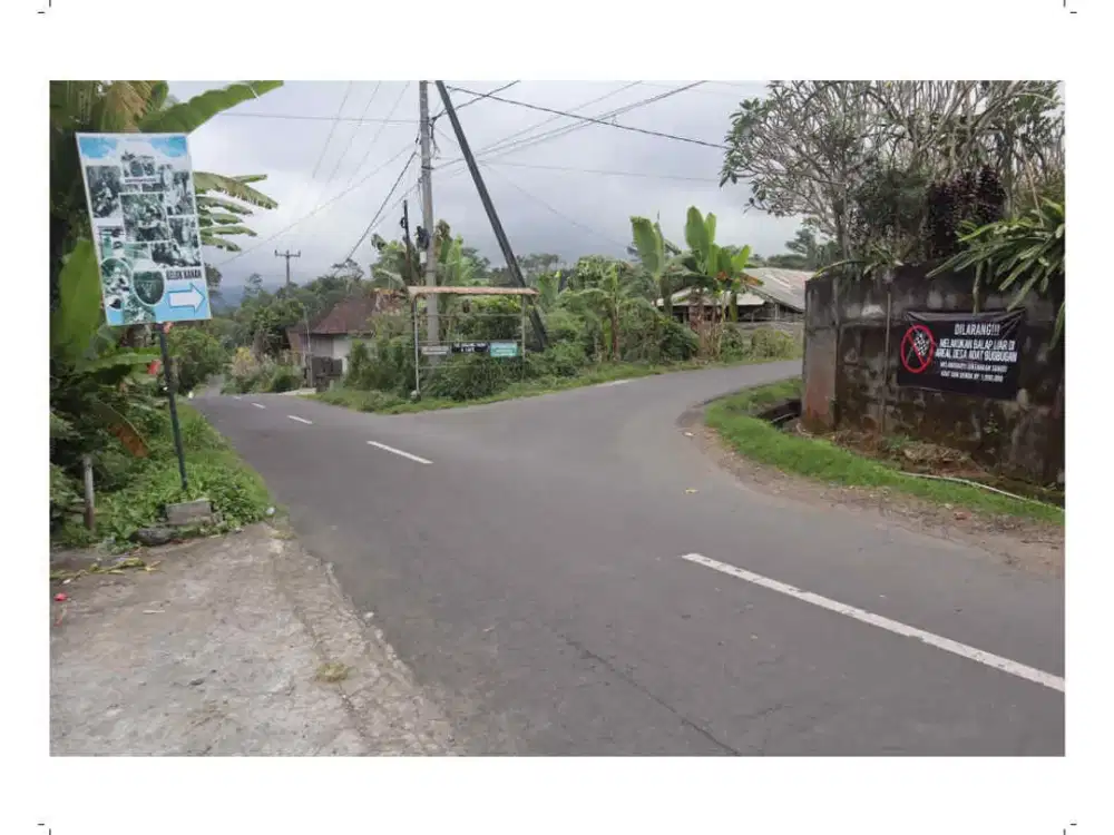 DIJUAL TANAH STRATEGIS DENGAN SUMBER AIR PANAS ALAMI