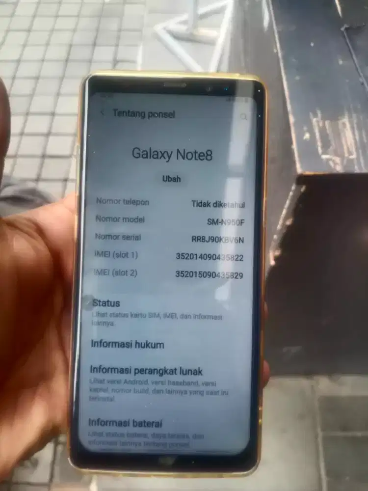 Hp Samsung note 8