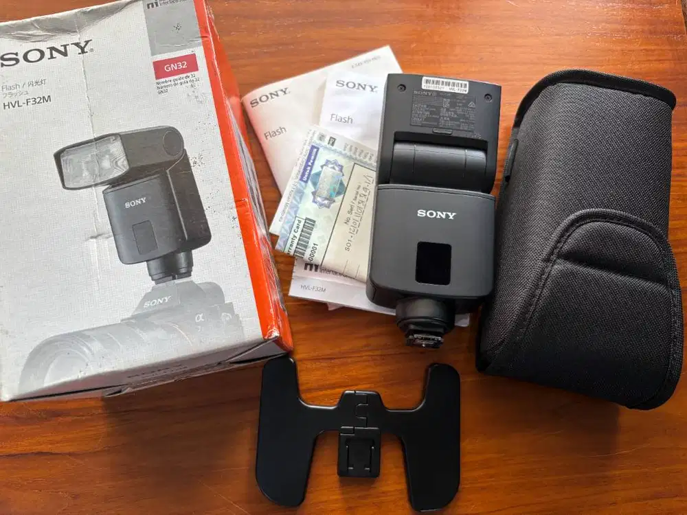 Flash Sony HVL-F32M TTL HSS Like New Lengkap HVLF32M HVL F32M