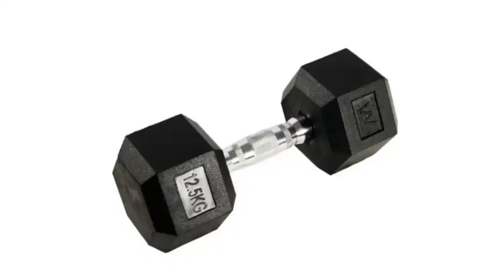dumbel heksagona 12,5 kg satu set