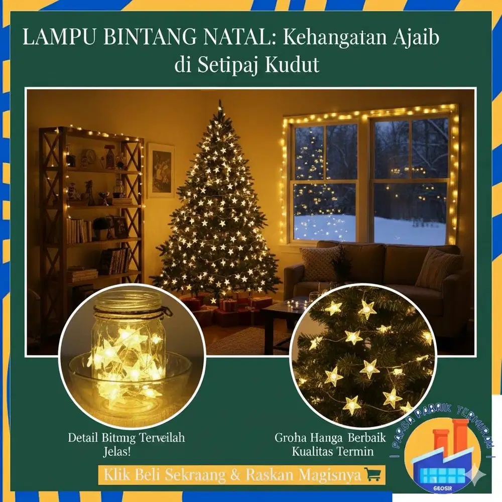 LAMPU TUMBLR LIGHT LAMPU NATAL DEKORASI 5m