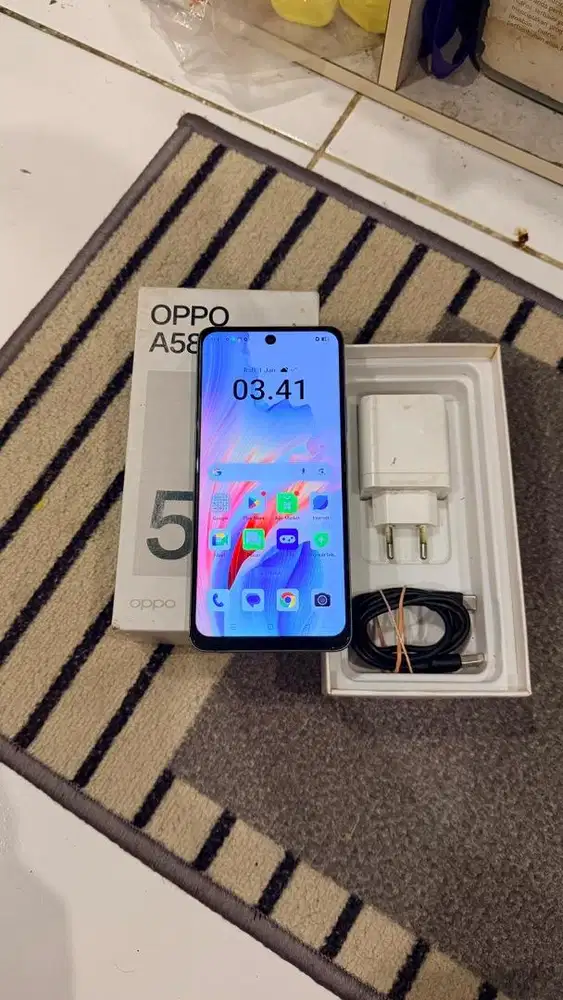 Dijual Oppo A58 Hijau 6/128GB Resmi Lengkap