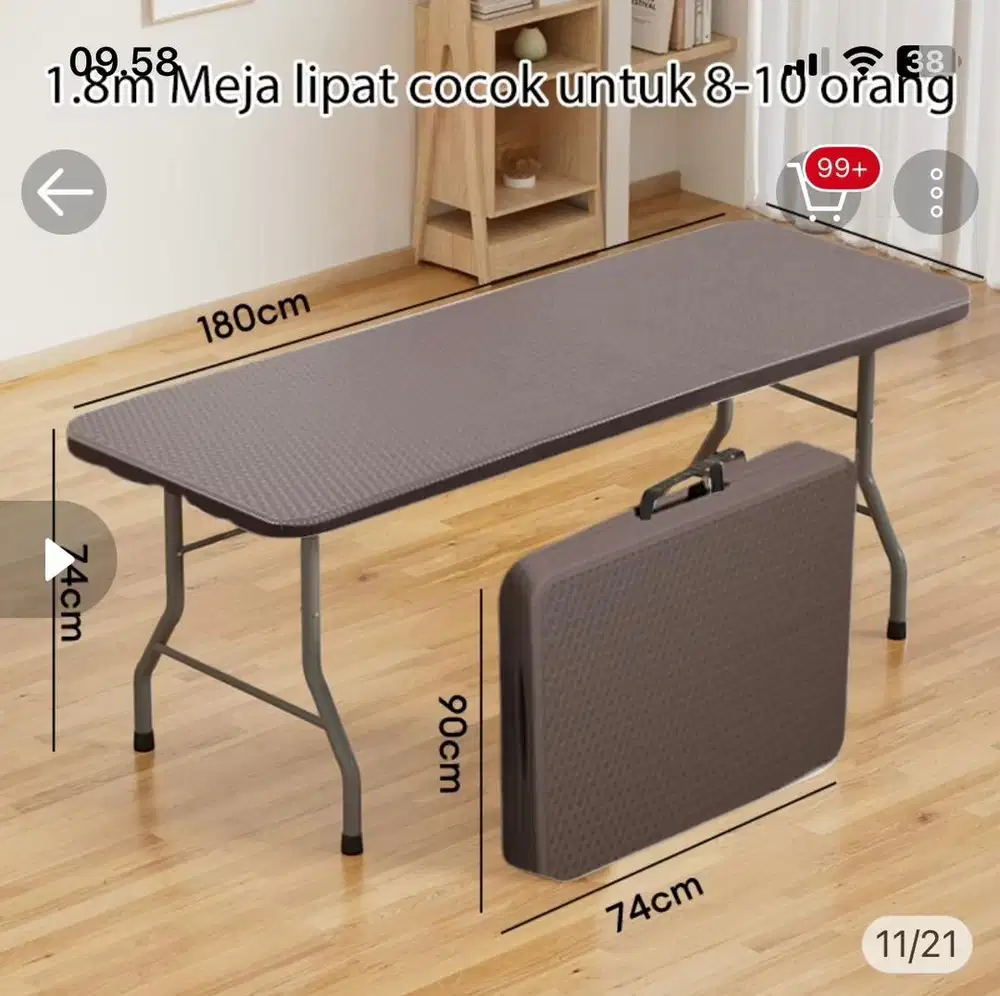 meja protable estetik