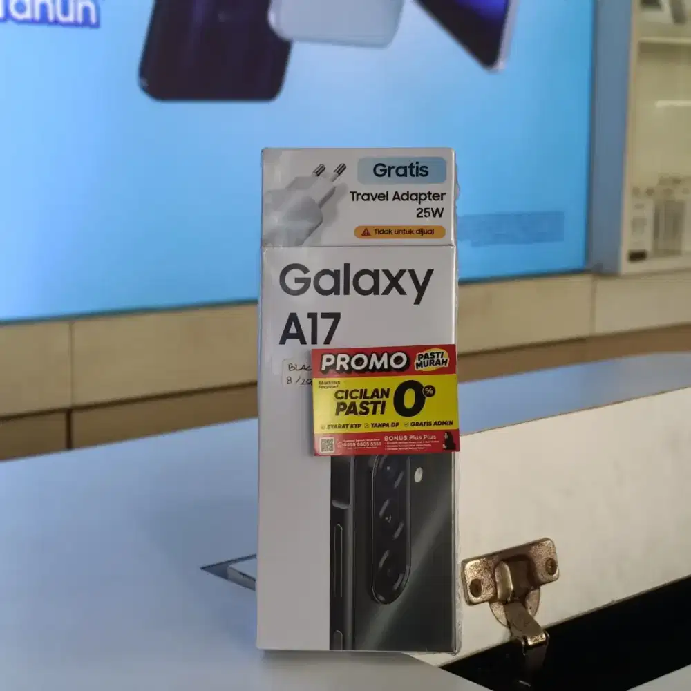 Samsung Galaxy A17 RAM 8/256GB Black Bonus Charger 25W HP Baru Resmi